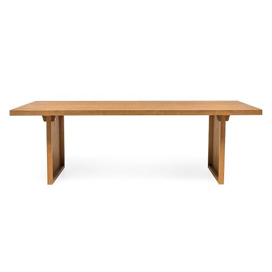 Tavolo da giardino Familis II 240 cm, legno di eucalipto FSC, aspetto teak