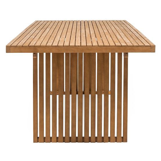Tavolo da giardino Familis II 240 cm, legno di eucalipto FSC, aspetto teak