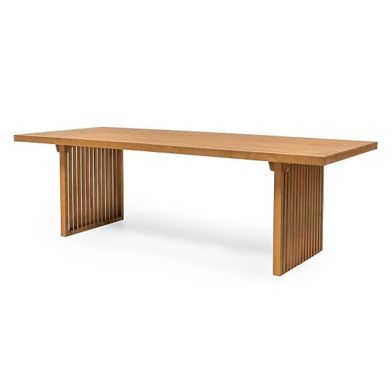 Tavolo da giardino Familis II 240 cm, legno di eucalipto FSC, aspetto teak
