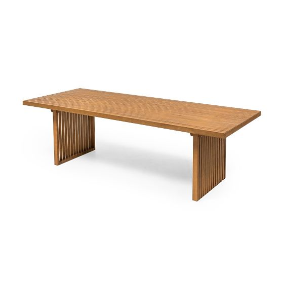 Tavolo da giardino Familis II 240 cm, legno di eucalipto FSC, aspetto teak