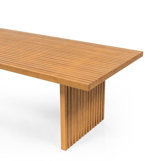 Tavolo da giardino Familis II 240 cm, legno di eucalipto FSC, aspetto teak