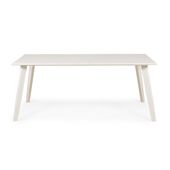 Tavolo da giardino Piretto 180 cm, alluminio, bianco