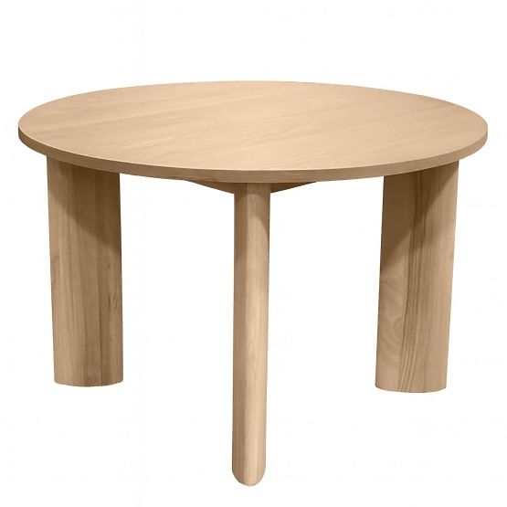 Tavolo da pranzo Bali 120 cm, rotondo, bianco crema