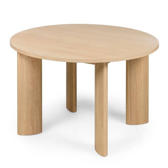Tavolo da pranzo Bali 120 cm, rotondo, bianco crema