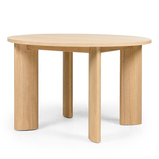 Tavolo da pranzo Bali 120 cm, rotondo, bianco crema