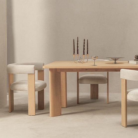 Tavolo da pranzo Bali 220 cm, bianco crema