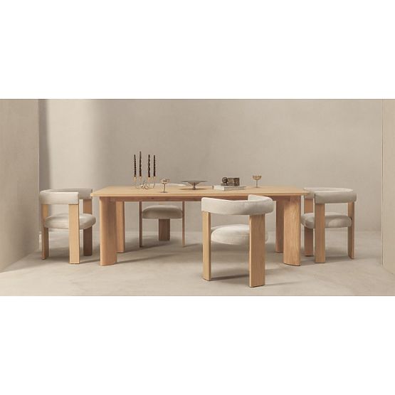 Tavolo da pranzo Bali 220 cm, bianco crema