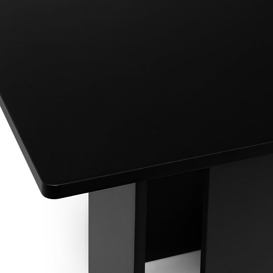 Tavolo da pranzo Gasper 100 cm, quadrato, nero