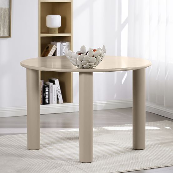 Tavolo da pranzo Joki 110 cm, rotondo, beige scuro