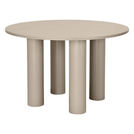 Tavolo da pranzo Kairo 120 cm, rotondo, beige scuro