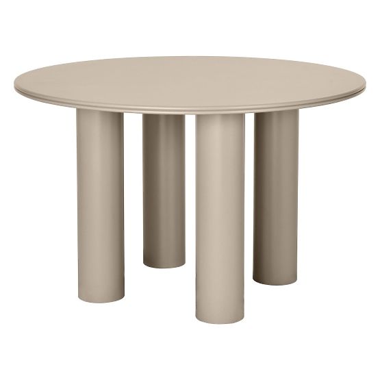 Tavolo da pranzo Kairo 120 cm, rotondo, beige scuro
