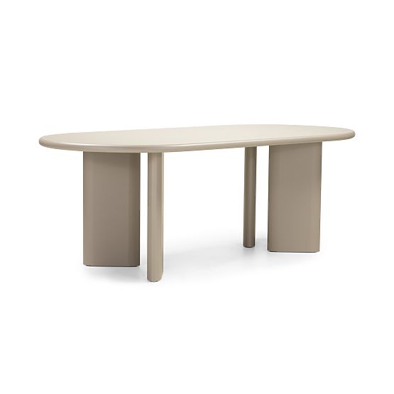 Tavolo da pranzo Lima 220 cm, beige scuro, ovale