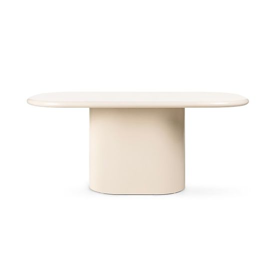 Tavolo da pranzo Modesto 180 cm, beige chiaro, lucido