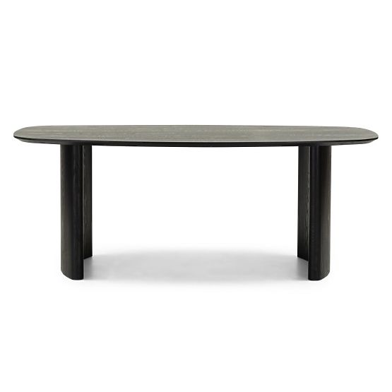 Tavolo da pranzo Oriento 200 cm, ovale, impiallacciatura di frassino