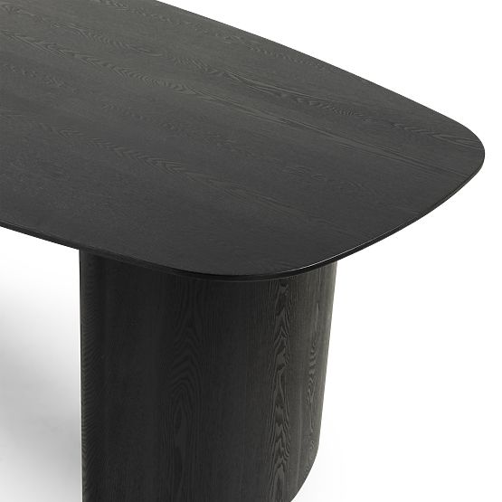 Tavolo da pranzo Oriento 200 cm, ovale, impiallacciatura di frassino