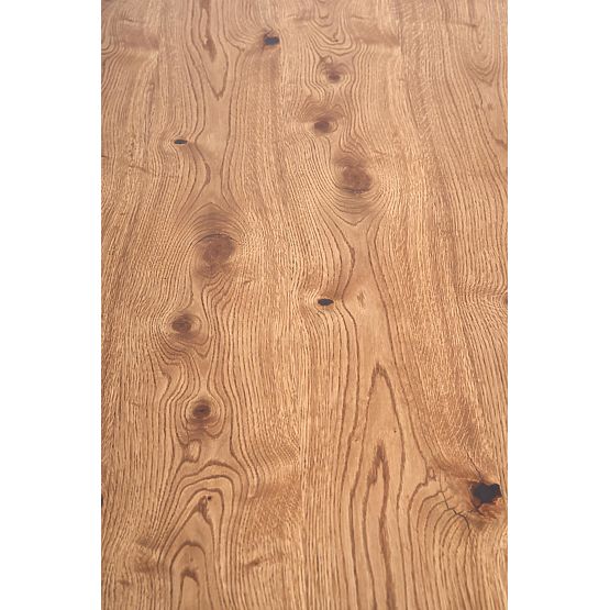 Tavolo da pranzo PEREZ - rovere chiaro/nero