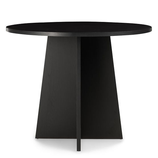 Tavolo da pranzo rotondo Merlo 100 cm, nero