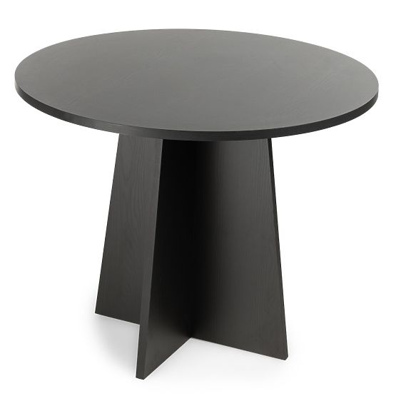 Tavolo da pranzo rotondo Merlo 100 cm, nero