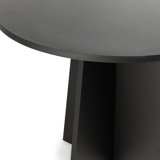 Tavolo da pranzo rotondo Merlo 100 cm, nero