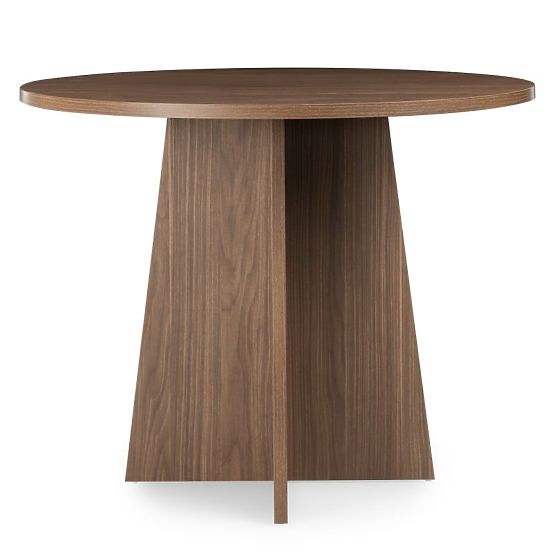 Tavolo da pranzo rotondo Merlo 100 cm, noce lincoln