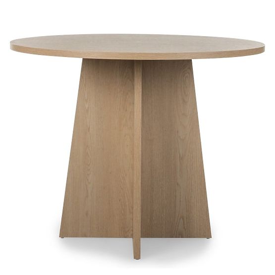 Tavolo da pranzo rotondo Merlo 100 cm, Rovere Cremona Torro