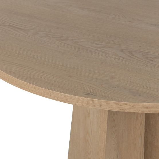 Tavolo da pranzo rotondo Merlo 100 cm, Rovere Cremona Torro