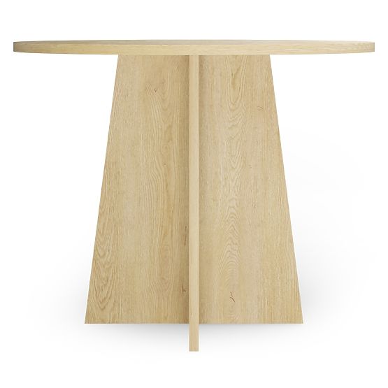 Tavolo da pranzo rotondo Merlo 100 cm, Rovere Cremona Torro