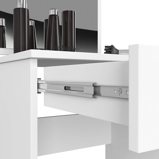 TAVOLO DA TOLETTA COSMETICO CON SPECCHIO P-2/SL 500x600 DESTRO PK BIANCO