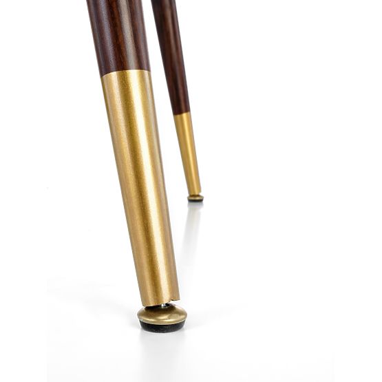 Tavolo DOMENICO piano - noce, gambe - noce / oro (2p=1ks)