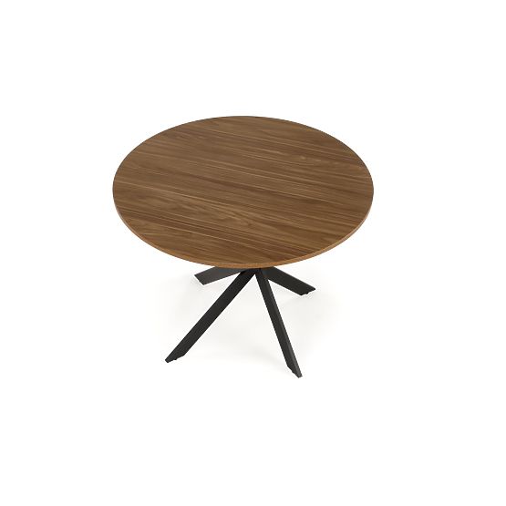 Tavolo EDGAR, piano - noce, gambe - nere (2p=1ks)