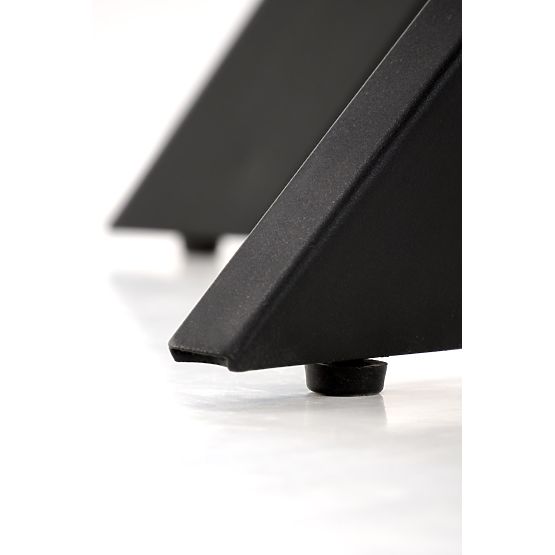 Tavolo EDGAR, piano - noce, gambe - nere (2p=1ks)