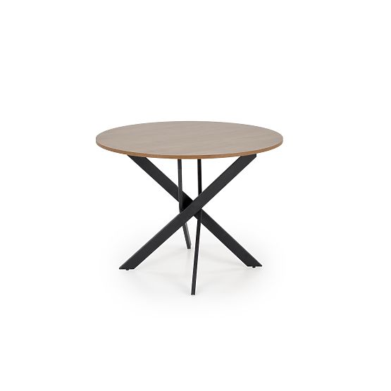 Tavolo EDGAR, piano - noce, gambe - nere (2p=1ks)