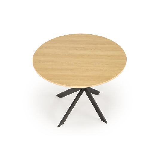 Tavolo EDGAR, piano - rovere dorato, gambe - nero (2p=1ks)