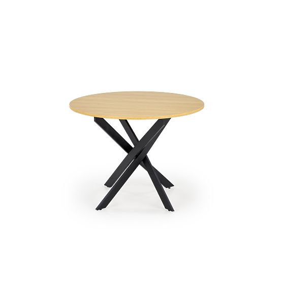 Tavolo EDGAR, piano - rovere dorato, gambe - nero (2p=1ks)