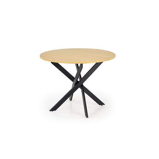 Tavolo EDGAR, piano - rovere dorato, gambe - nero (2p=1ks)