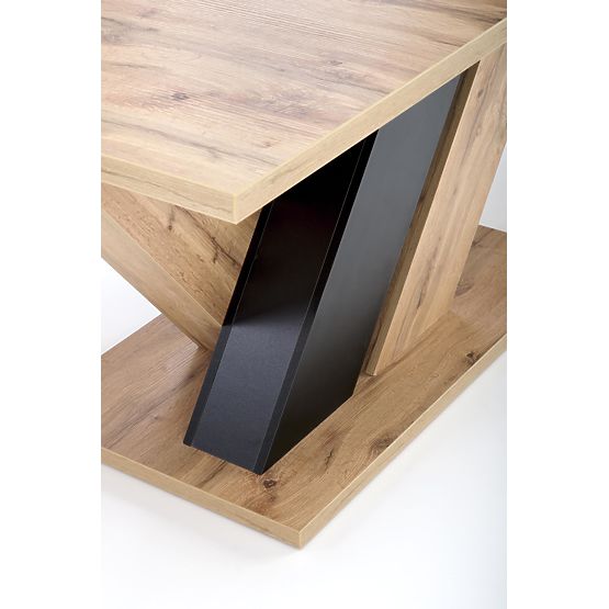 Tavolo estensibile BRANDON 160-200/90 cm rovere wotan/nero