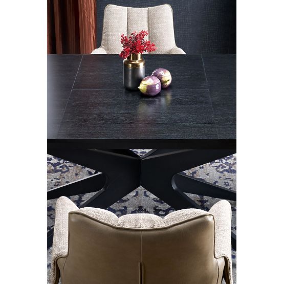 Tavolo estensibile SANDRO, nero (2p=1ks)