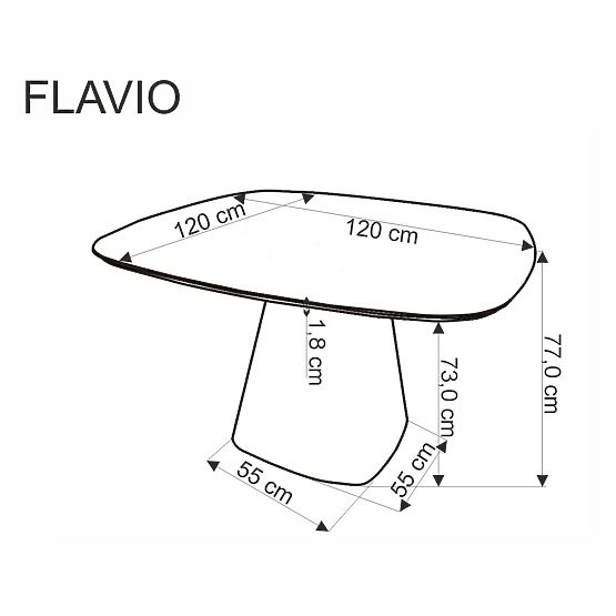 Tavolo FLAVIO bianco (2p=1ks)