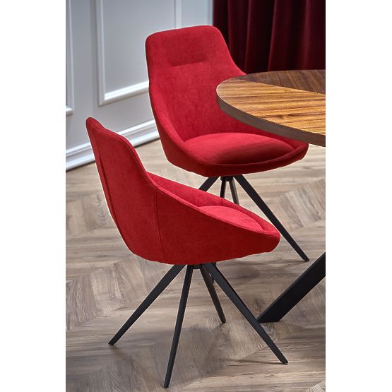 Tavolo LOCARNO, piano - noce, gambe - nero (2p=1pz)