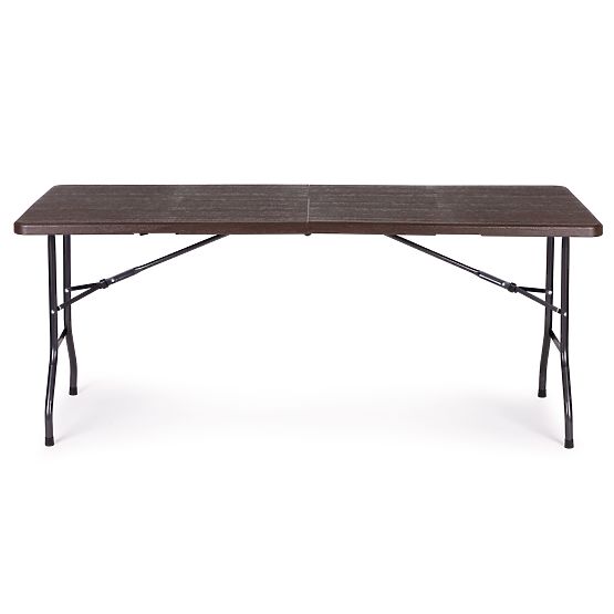 Tavolo pieghevole da catering da giardino 180 cm marrone ModernHome