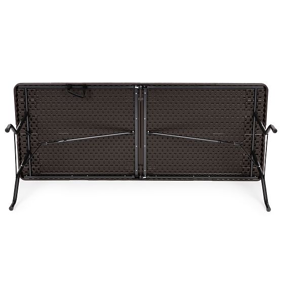 Tavolo pieghevole da catering da giardino 180 cm marrone ModernHome