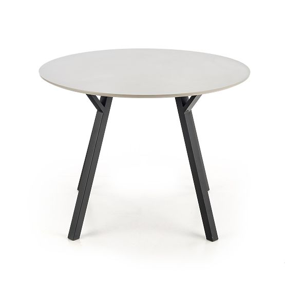 Tavolo rotondo BALROG, struttura - nero, piano - grigio chiaro (2p=1ks)