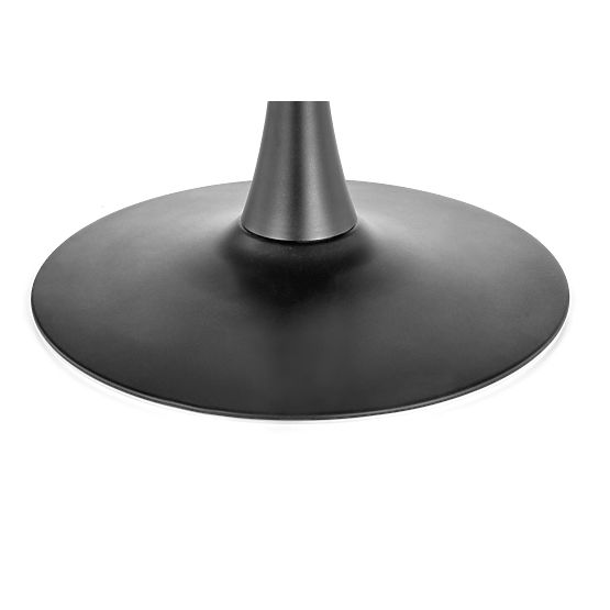 Tavolo rotondo CARMELO, piano - noce, gamba - nero (3p=1ks)