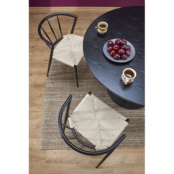 Tavolo rotondo GINTER, nero (2p=1ks)