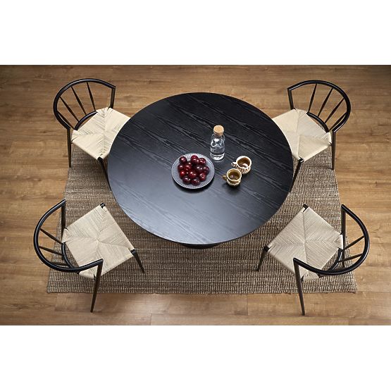 Tavolo rotondo GINTER, nero (2p=1ks)