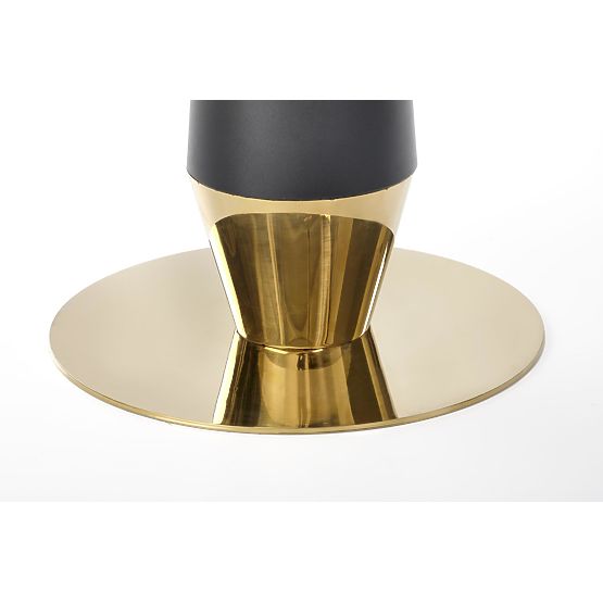 Tavolo rotondo MOLINA, marmo nero / nero / oro (2p=1ks)