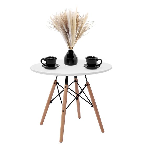 Tavolo rotondo PARIS DTW 60 cm bianco