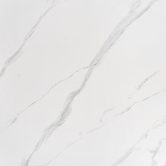 Tavolo rotondo REGINALD piano - marmo bianco, gambe - argento