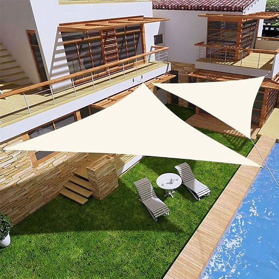 Telo impermeabile da sole 5x5x5m ModernHome - beige