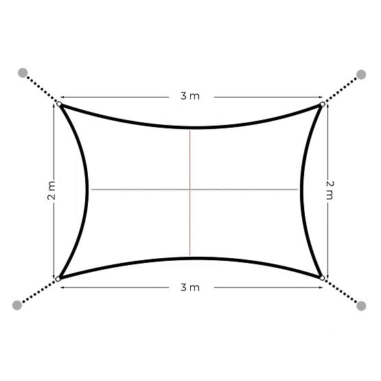 Telo impermeabile rettangolare 2x3 mt - beige